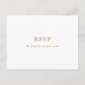 Carte postale RSVP minimaliste classique (Devant)