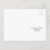 Carte postale RSVP minimaliste espagnole (Dos)
