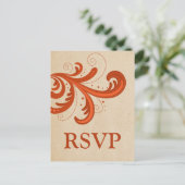 Carte postale RSVP Orange Stylish (Debout devant)