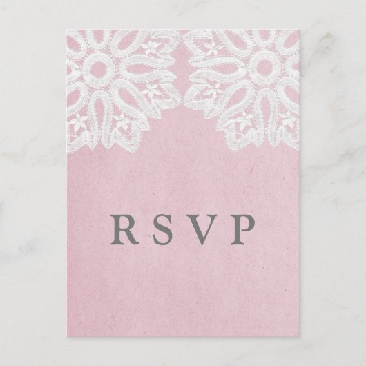Carte postale RSVP Pink Elegant (Devant)