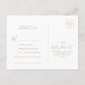 Carte postale RSVP pour la demande de la feuille d (Dos)