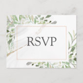 Carte postale RSVP pour le choix de repas aquarell (Devant)