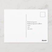 Carte postale RSVP pour les coques de mer (Dos)