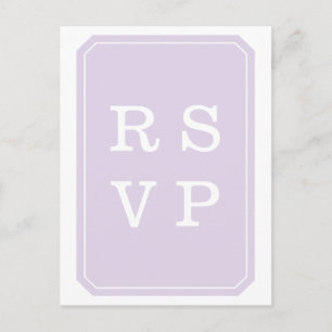 Carte postale RSVP pour mariage tout simplement él