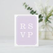 Carte postale RSVP pour mariage tout simplement él (Debout devant)