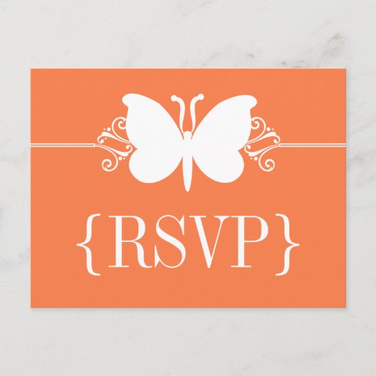 Carte Postale RSVP pour Papillon de corail (Devant)