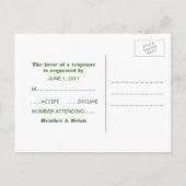 Carte postale RSVP pour Triangles géométriques ver (Dos)