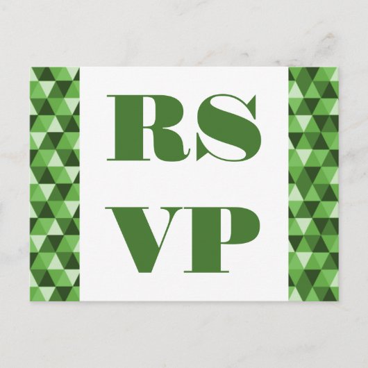 Carte postale RSVP pour Triangles géométriques ver (Devant)