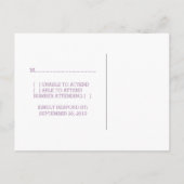 Carte postale RSVP pourpre à la floraison de Whims (Dos)