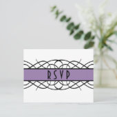 Carte postale RSVP pourpre-déco (Debout devant)