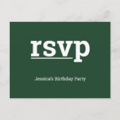 Carte postale "rsvp" propre et respectable (Devant)