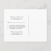 Carte postale RSVP Purple Elegant Lace (Dos)