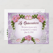 Carte postale RSVP Qiuneanera (Devant / Derrière)