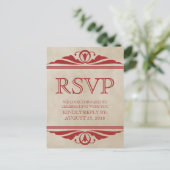 Carte postale RSVP Red Elegant Deco (Debout devant)