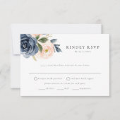 Carte postale RSVP Romantic Navy Floral Meice Choi (Devant)
