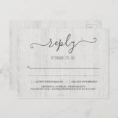 Carte postale RSVP | Romantique rustique (Devant / Derrière)