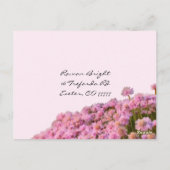 Carte postale RSVP rose et or (Dos)
