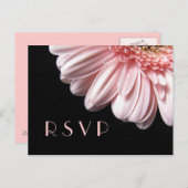Carte postale RSVP rose Gerbera Daisy (Devant / Derrière)