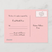 Carte postale RSVP rose Gerbera Daisy (Dos)