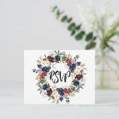 Carte postale RSVP RSVP Floral Marine (Debout devant)