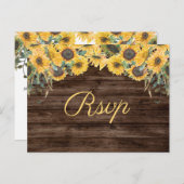 Carte postale RSVP Russe Mariage campagnard tourne (Devant / Derrière)