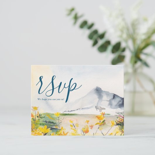 Carte postale RSVP Rustic Mountain Meice Choice (Debout devant)