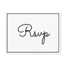 Carte postale RSVP rustique