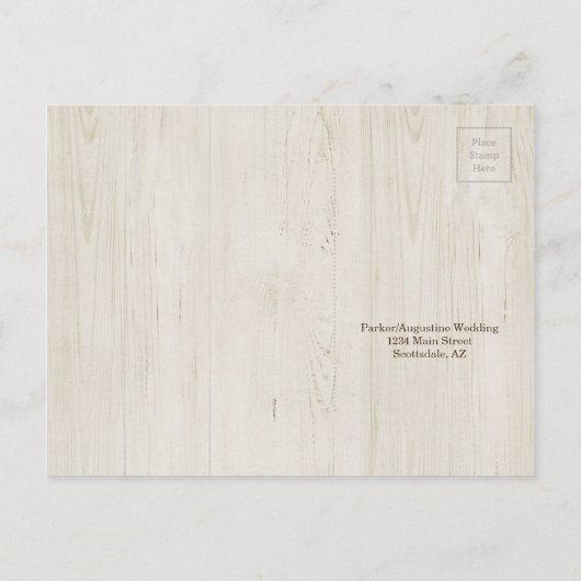 Carte postale RSVP rustique (Dos)