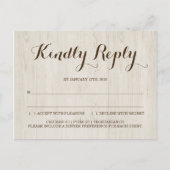 Carte postale RSVP rustique (Devant)