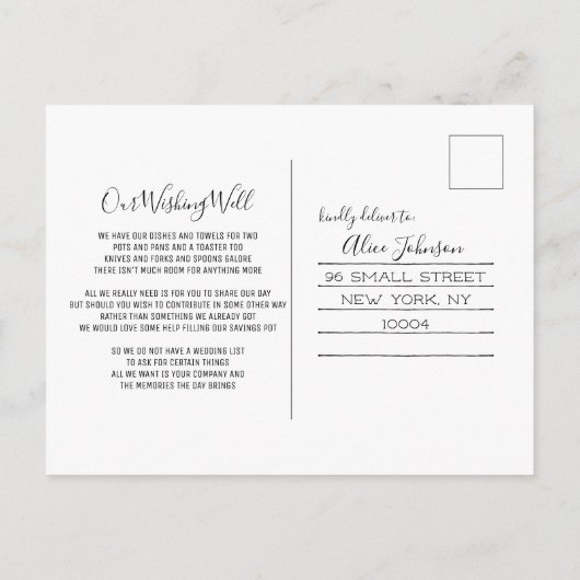 Carte postale RSVP Rustique de mariage d'automne (Dos)