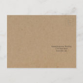 Carte postale RSVP | Rustique Kraft (Dos)