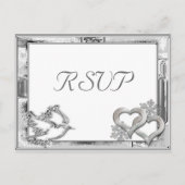 Carte postale RSVP Silver Winter Wedding (Devant)