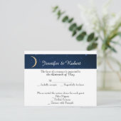 Carte postale RSVP Starry Night Wedding (Debout devant)