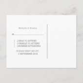 Carte postale RSVP turquoise Red Geometry Trier (Dos)