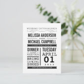 Carte postale RSVP vintage (Debout devant)