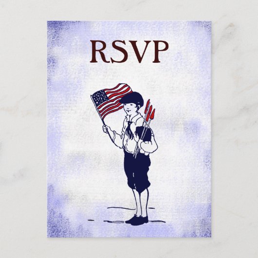 Carte postale RSVP Vintage 4 juillet (Devant)