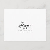 Carte postale RSVP vintage Menu Choix (Devant)