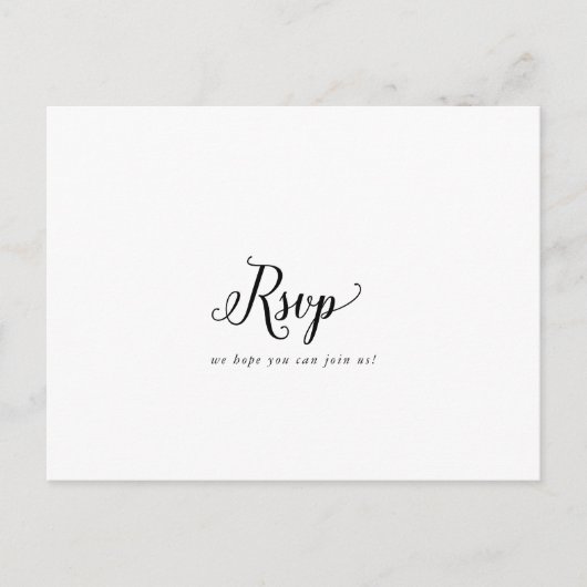 Carte postale RSVP vintage Menu Choix (Devant)