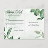 Carte postale RSVP Watercolor moderne (Dos)