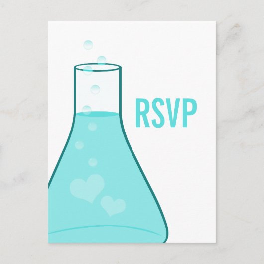 Carte postale RSVP Whimsaker, Aqua (Devant)