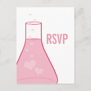 Carte postale RSVP Whimsaker, rose
