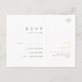 Carte postale RSVP Whimsical Fleur sauvage Wedding (Dos)