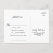 Carte postale RSVP Wild Tropical Palm Song Request (Dos)