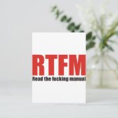CARTE POSTALE RTFM (Debout devant)