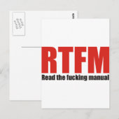 CARTE POSTALE RTFM (Devant / Derrière)