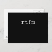 CARTE POSTALE RTFM (Devant / Derrière)
