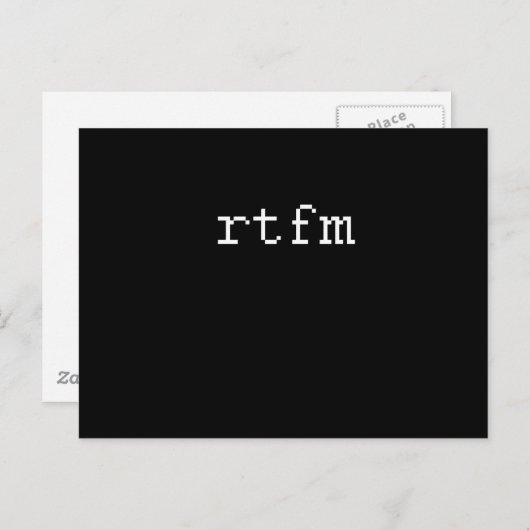 CARTE POSTALE RTFM (Devant / Derrière)