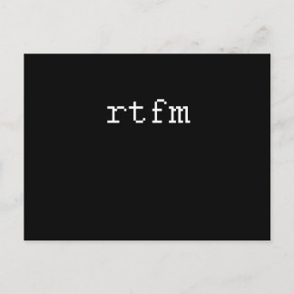 CARTE POSTALE RTFM