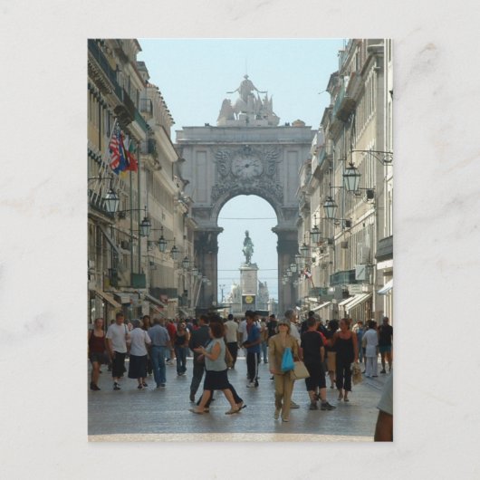 Carte Postale Rua Augusta - Lisbonne (Devant)