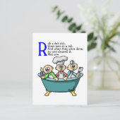 Carte Postale Rub A Dub (Debout devant)